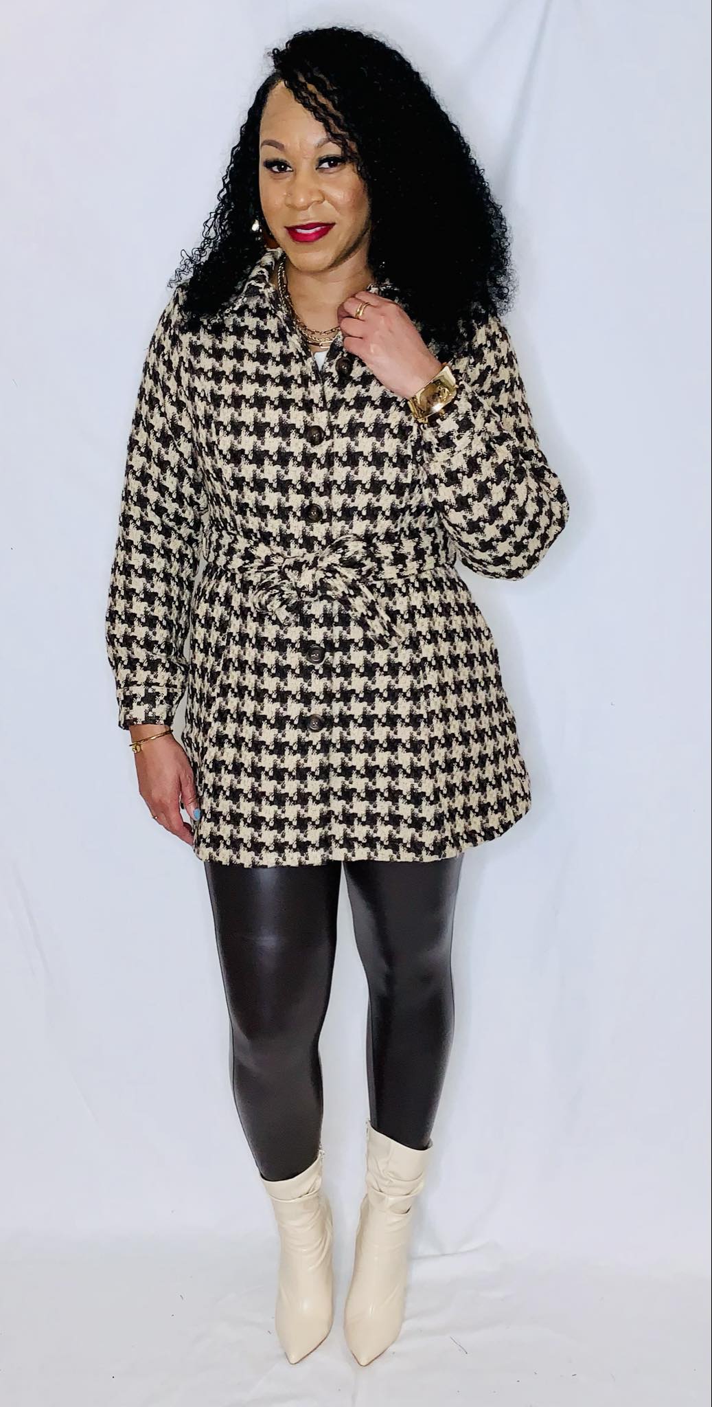 Houndstooth Dress Jacket