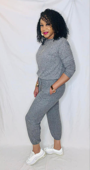 Soft Jogger Set-Gray