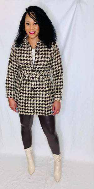 Houndstooth Dress Jacket