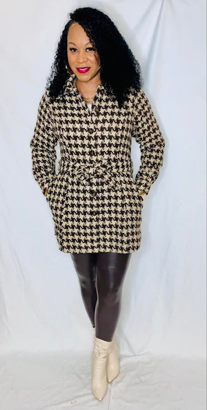 Houndstooth Dress Jacket