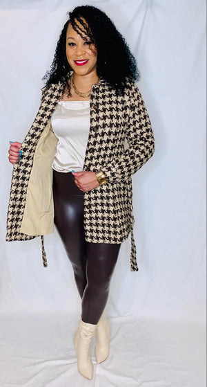 Houndstooth Dress Jacket