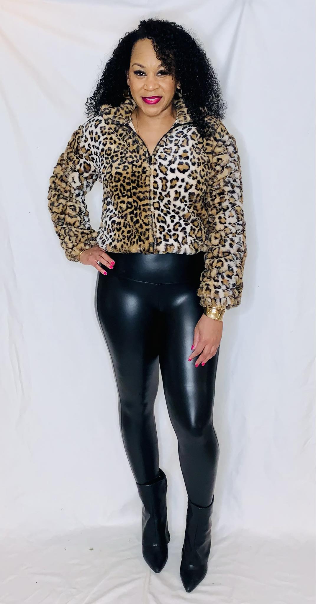 Leopard Bomber Jacket