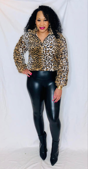 Leopard Bomber Jacket