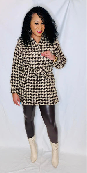 Houndstooth Dress Jacket