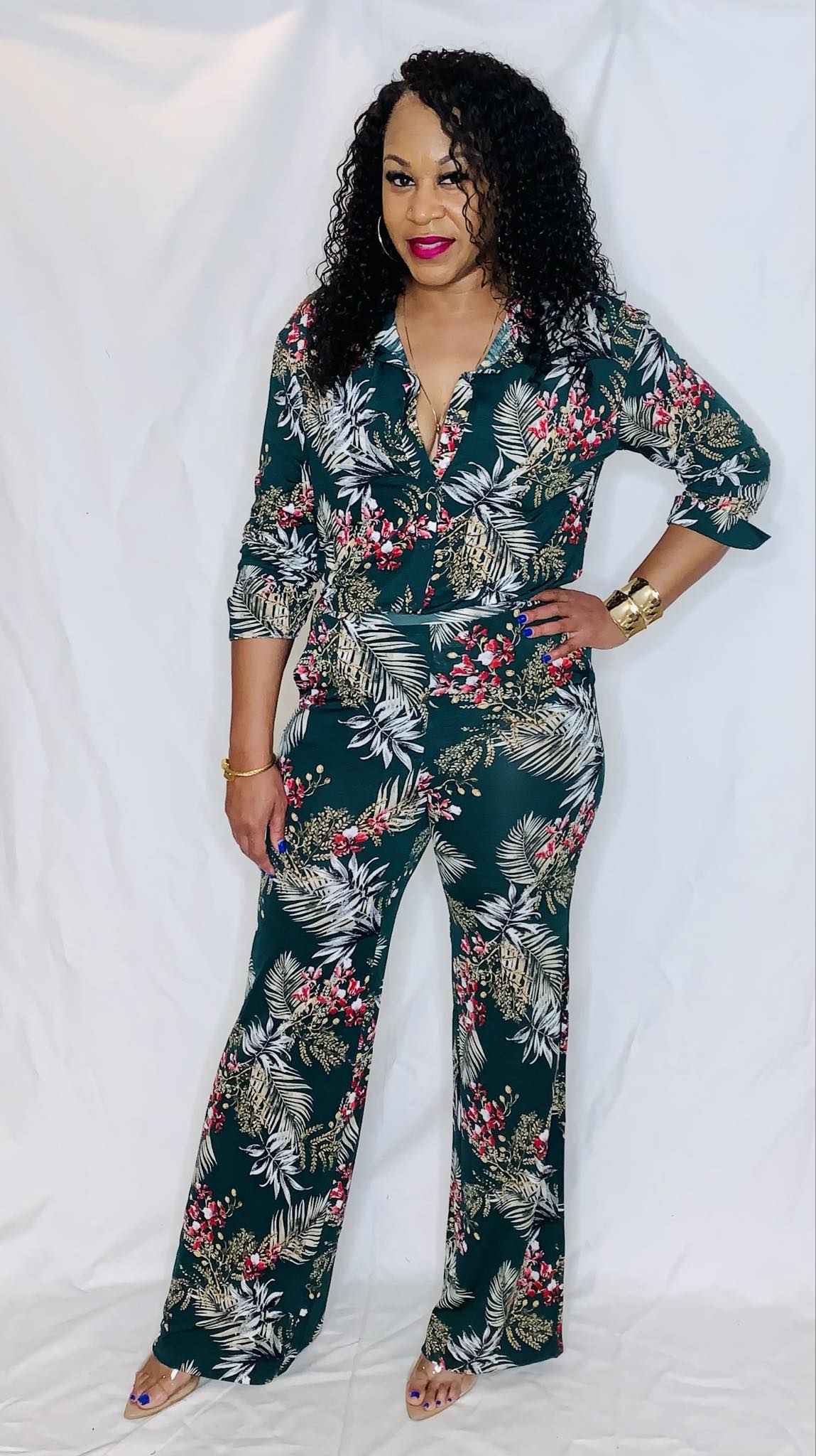 2 Piece Floral Set