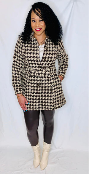 Houndstooth Dress Jacket