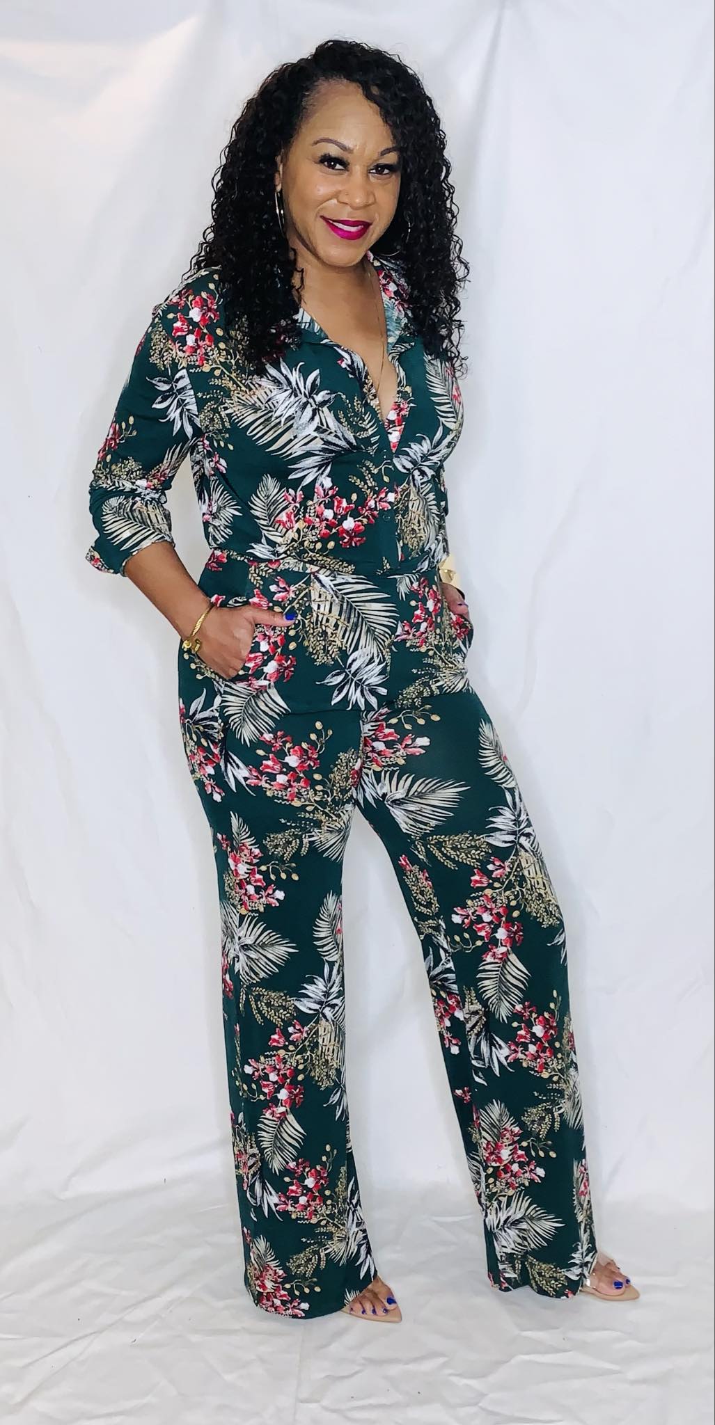 2 Piece Floral Set