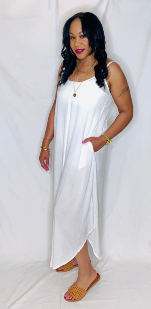 Cami Maxi Dress- off- white