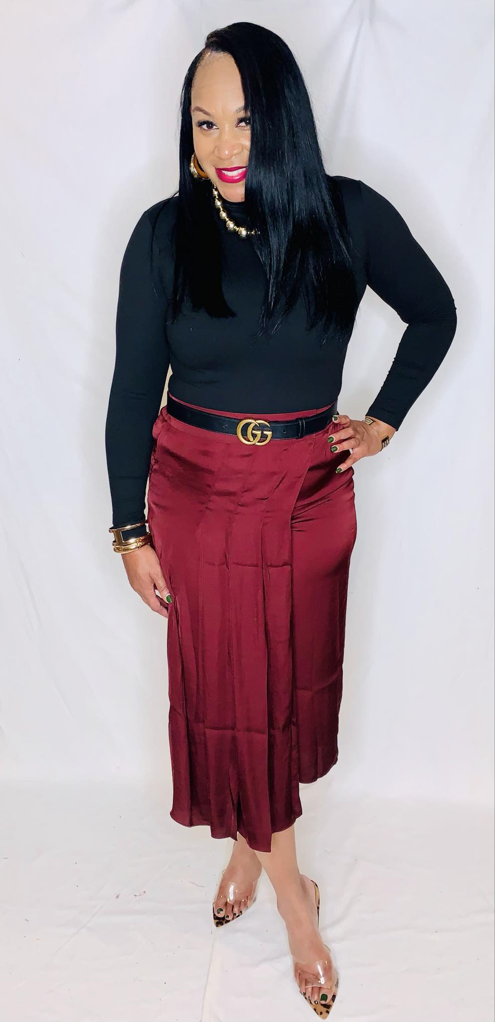 Culotte Skirt Combo- Merlot
