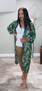 Kimono -Long Belted Sheer