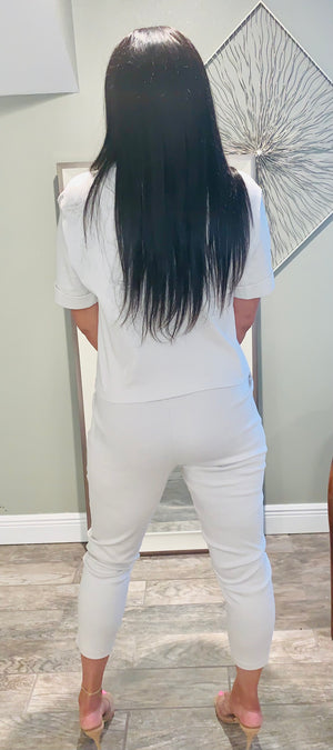 Short Sleeve Top and Pant set "She's On The Go"