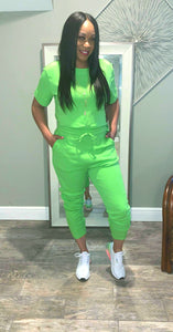 Short Sleeve Top and Pant set "She's On The Go"