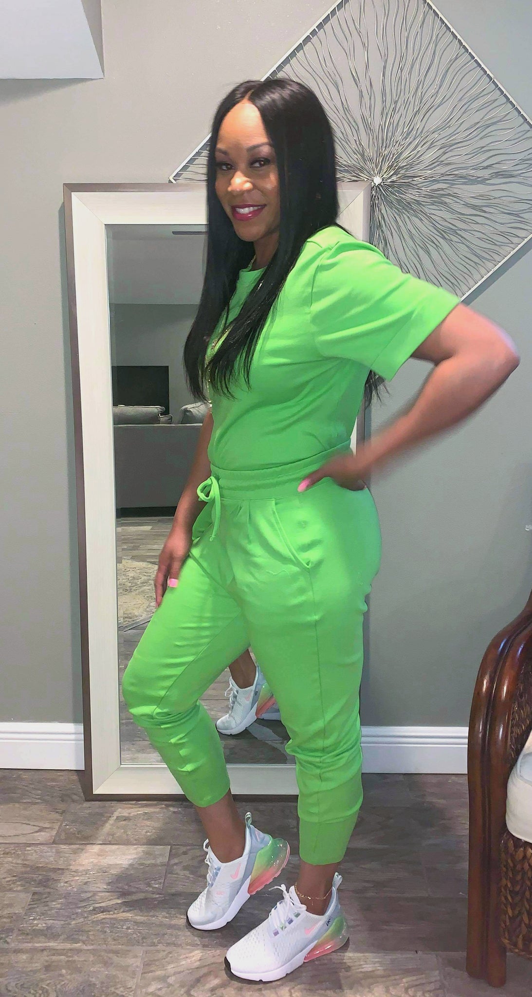 Short Sleeve Top and Pant set "She's On The Go"