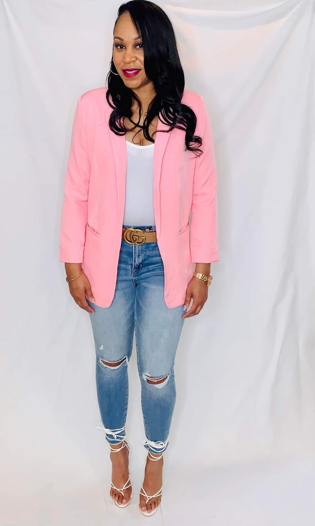 Classic Blazer- Pink