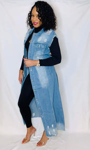 Long Denim Vest